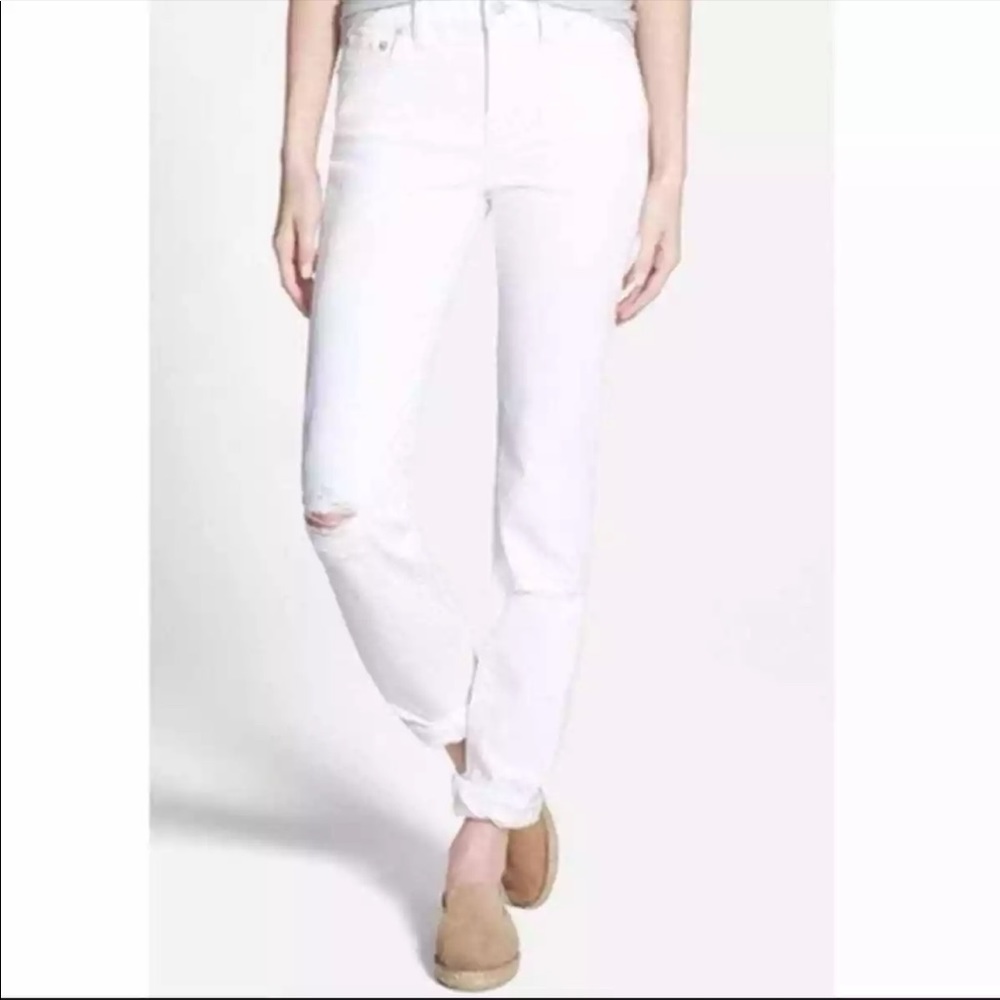 NWT Madewell White Alley Straight Jeans